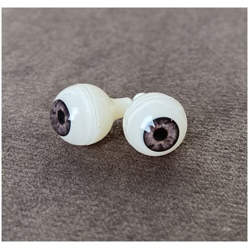 Глаза для кукол, акриловые - 12мм (10-BROWN)