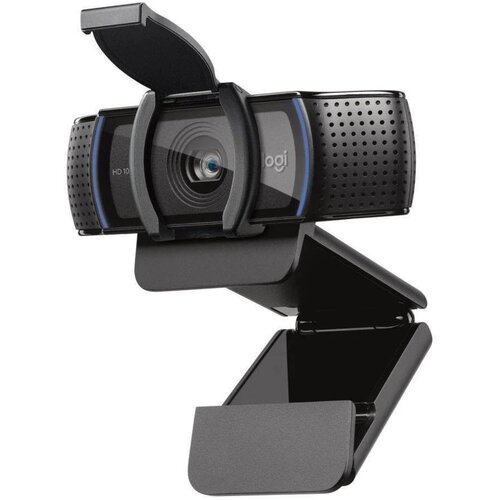 Веб-камера Logitech HD Pro Webcam C920S, черный камера интернет 960 001252 logitech hd pro webcam c920s