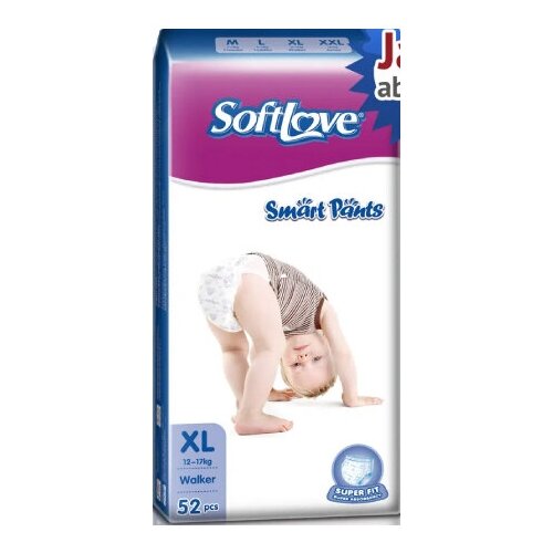 Трусики-подгузники Softlove Smart Pants ХL (12-17 кг) 52шт