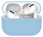 Чехол силиконовый для Airpods Pro/Pro 2, голубой (Light Blue)