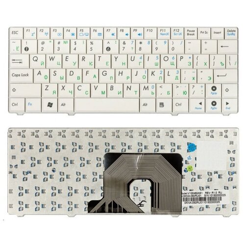 Клавиатура для ноутбука Asus Eee PC 900HA 900SD T91 белая 1050₽