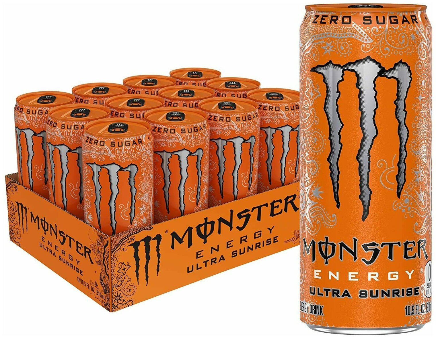 Энергетический напиток Black Monster Ultra Sunrise Монстер Энерджи Санрайс 12 шт по 449 мл - фотография № 2