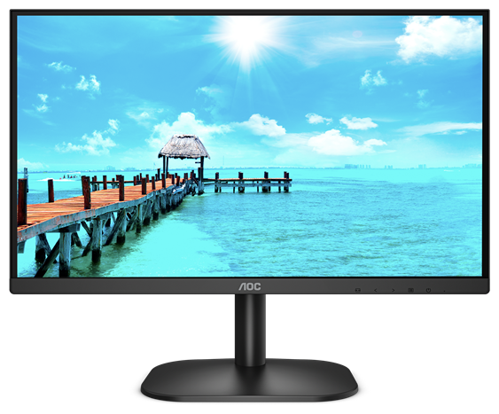 Монитор 23,8" AOC 24B2XH/EU 1920x1080, LED, 16:9, IPS, 250cd, 1000:1, 20M:1, 4ms, 178/178, VGA, HDMI, 75Hz, Tilt, Внеш, VESA, Black, 3y (24B2XH/EU)