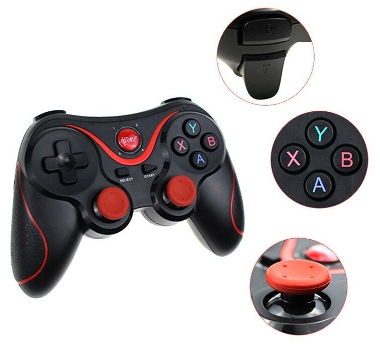 Геймпад джойстик Home X3 красный Android iOS ПК