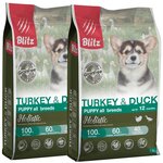 BLITZ HOLISTIC GRAIN FREE PUPPY TURKEY & DUCK беззерновой для щенков всех пород с индейкой и уткой (1,5 + 1,5 кг) - изображение