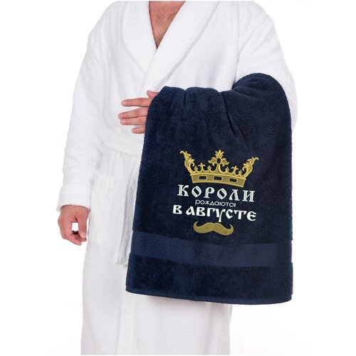 Полотенце махровое банной с вышивкой Короли Августа