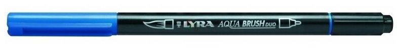 Фломастер цветной акварельный Lyra Aqua Brush Duo, двусторонний Прусский синий