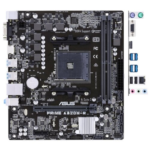 Материнская плата ASUS PRIME A320M-R-SI, SocketAM4, AMD A320, mATX