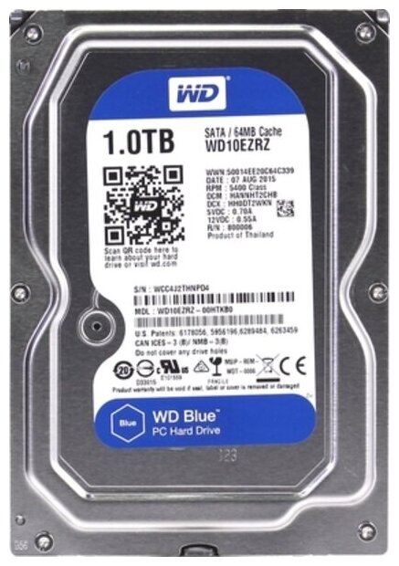 Жесткий диск 1tb WD WD10EZRZ .