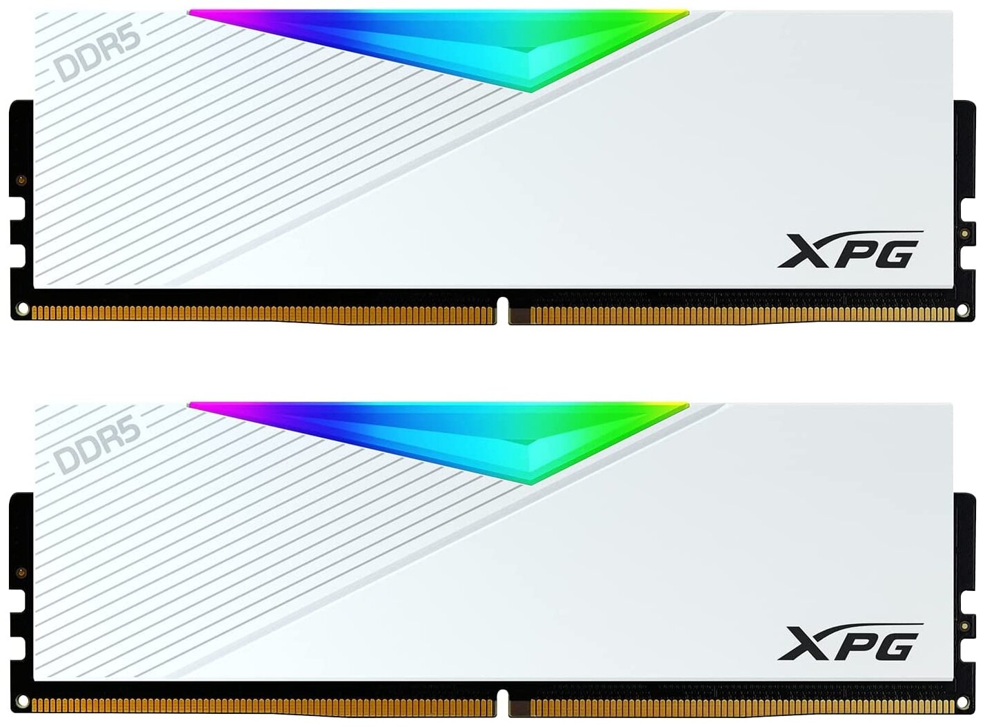 Оперативная память32GB ADATA DDR5 5200 DIMM XPG Lancer RGB AX5U5200C3816G-DCLARWH Non-ECC, CL38, 1.25V, 2 x 16GB, RTL