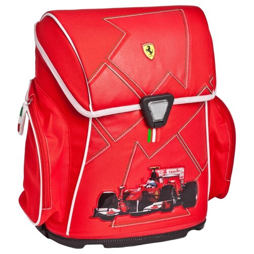 Рюкзак (портфель) школьный для мальчика,подростка FERRARI (гонки,машинки) с твердым дном,ортопедическая анатомическая спинка