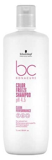 Шампунь Schwarzkopf Professional Bonacure Clean Performance Color Freeze pH 4.5 Shampoo 1000мл