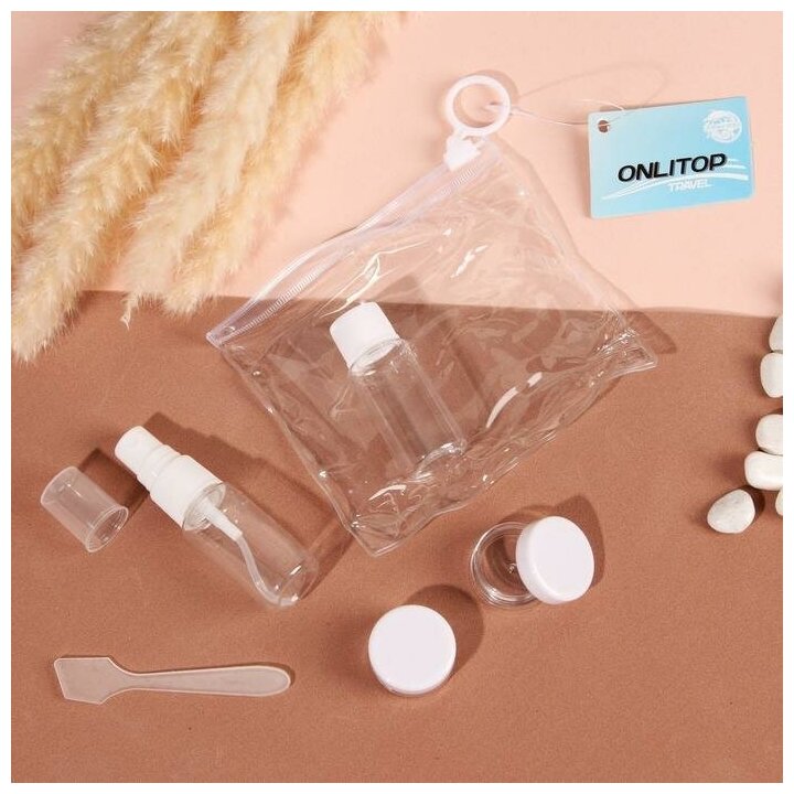 фото Набор для хранения, в чехле, 5 предметов, цвет белый