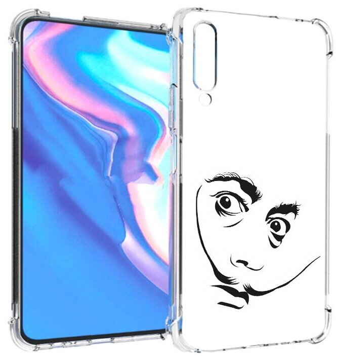 Чехол задняя-панель-накладка-бампер MyPads мужчина с длинными усами для Honor 9X Pro/Huawei Y9s/P Smart Pro 2019 противоударный