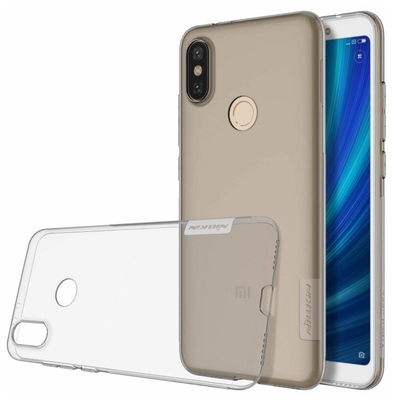 Чехол для Xiaomi Mi A2/6X Nillkin Nature TPU Case (Grey/Серый)