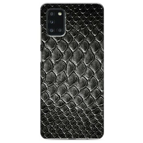 Дизайнерский силиконовый чехол для Samsung Galaxy A31 Кожа змей дизайнерский пластиковый чехол для samsung galaxy s22 plus кожа змей
