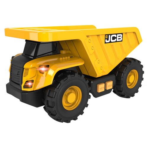 детская игрушка машинка jcb самосвал 35 см Детская игрушка машинка JCB Самосвал со светом и звуком, 12 см