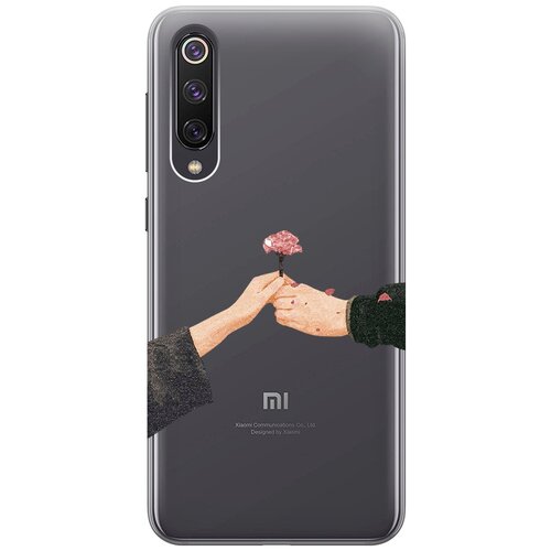 Силиконовый чехол с принтом Hands для Xiaomi Mi 9 SE / Сяоми Ми 9 СЕ силиконовый чехол барс и падающий снег на xiaomi mi 9 se сяоми ми 9 се