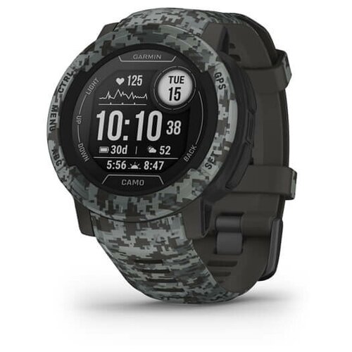 Смарт-часы Garmin INSTINCT 2 Camo темно-серый камуфляж 010-02626-03 смарт часы garmin instinct 2s camo edition mist camo ww серый камуфляж 010 02563 03