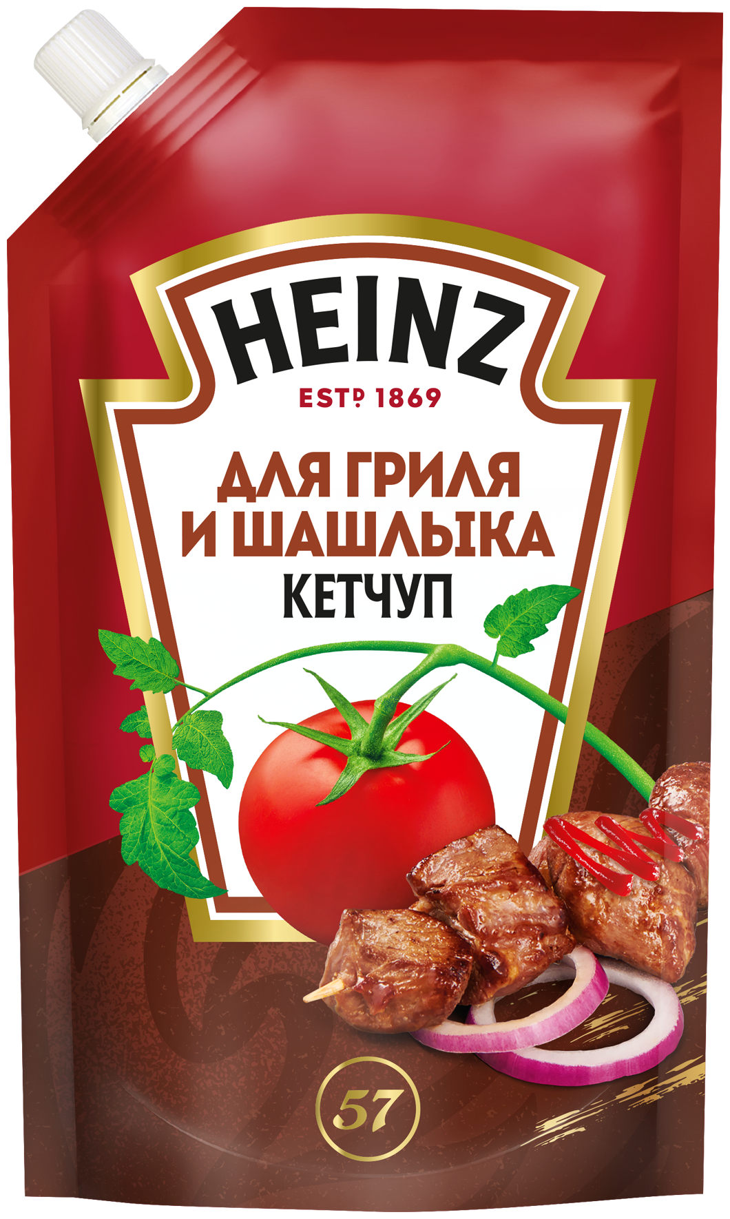 Кетчуп Heinz Для гриля и шашлыка, дой-пак, 320 г