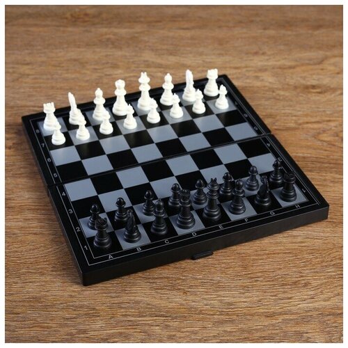 Игра настольная магнитная Шахматы, 24.5х24.5 см игра настольная магнитная шахматы чёрно белые в коробке 24 5х24 5 см 2590516