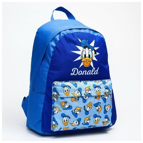 Рюкзак молод Дональд, 42х31х15 см, отд на молнии, н/карман, синий рюкзак молод злодейки 42х31х15 см отд на молнии н карман черный