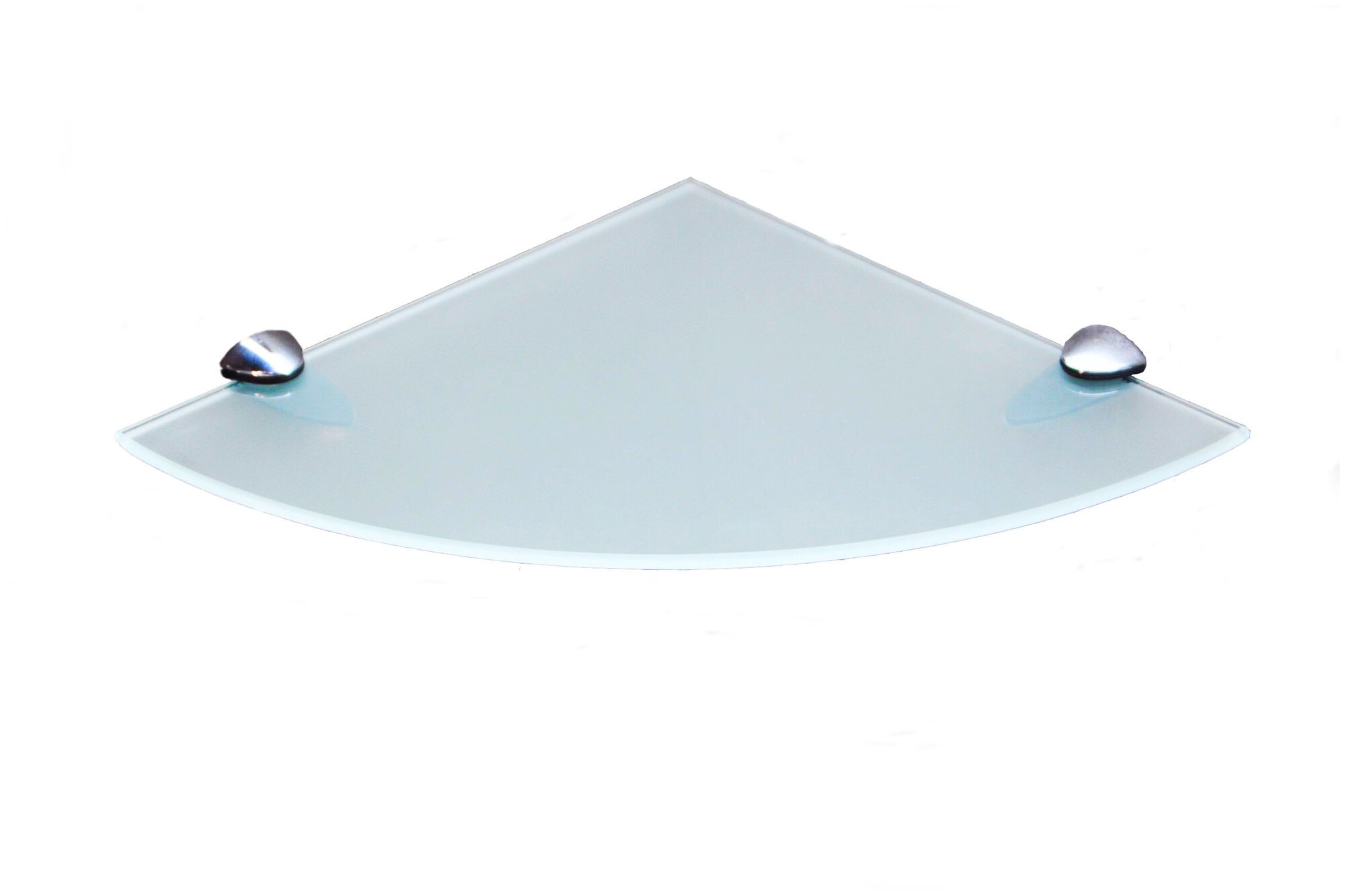Полка для ванной Victoria Glass угловая матовая 2 шт 250*250