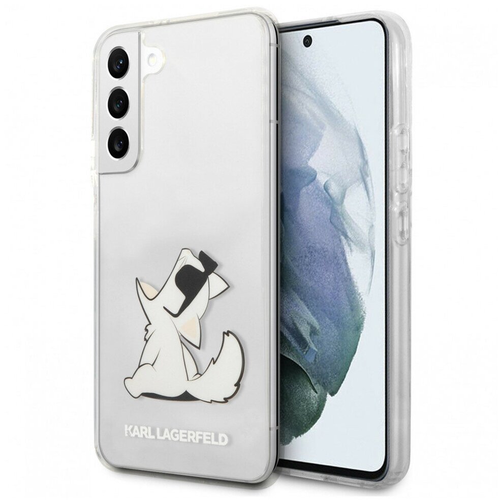 Чехол Karl Lagerfeld Choupette Fun Hard для Galaxy S22, прозрачный