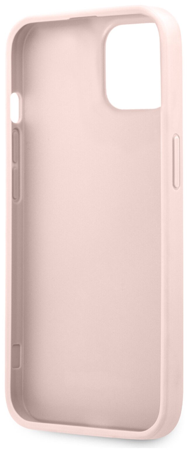 Guess для iPhone 13 чехол PU 4G Big metal logo Hard Pink