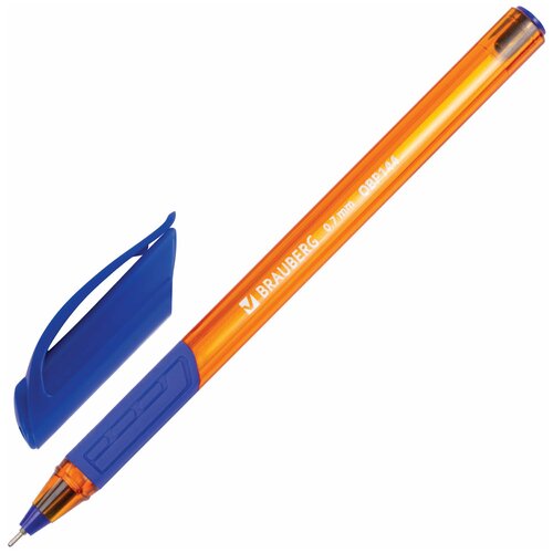ручка brauberg 142923 комплект 36 шт Ручка шариковая масляная BRAUBERG Extra Glide GT Tone Orange, синяя, узел 0,7 мм, линия письма 0,35 мм, OBP144, (36 шт.)