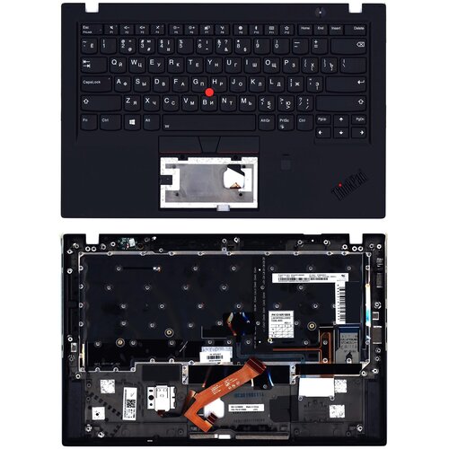Клавиатура keyboard для ноутбука Lenovo ThinkPad X1 Carbon Gen 6 топкейс 12902₽