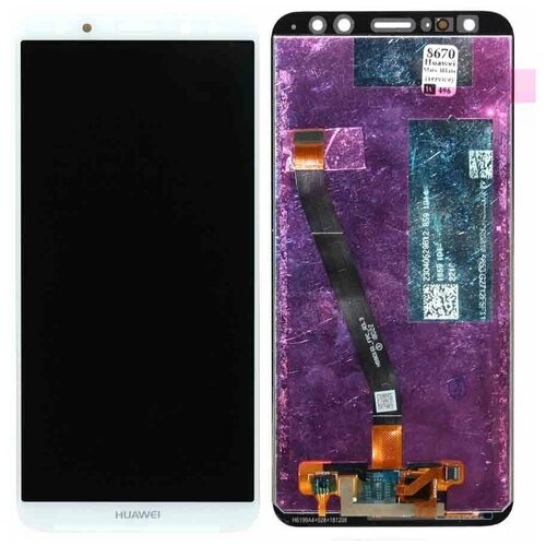 Дисплей (экран) в сборе с тачскрином для Huawei Nova 2i, Mate 10 Lite белый 10pcs original lcd display polarized film for huawei nova caz al10 can l01 l11 l02 l12 l03 l13 lcd polarizer film