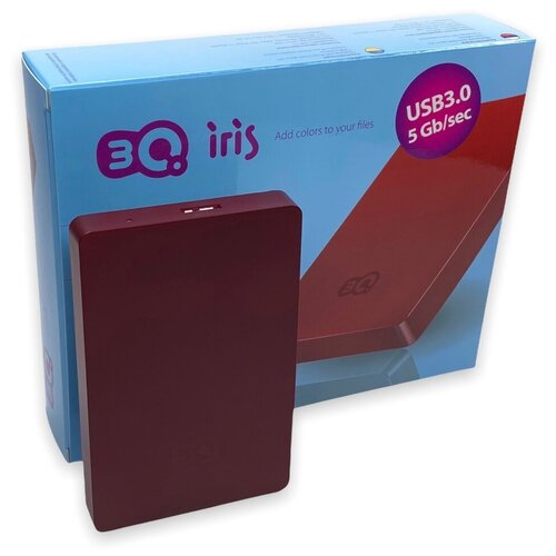 Внешний HDD 3Q Iris Portable HDD External 500 ГБ Красный