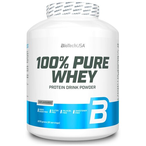 Протеин BioTechUSA 100% Pure Whey, 2270 гр., нейтральный