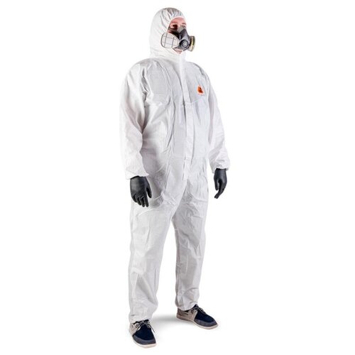 Комбинезон одноразовый защитн(65г/м2) с капюш. JetaSafety JPC65 белый р. XL