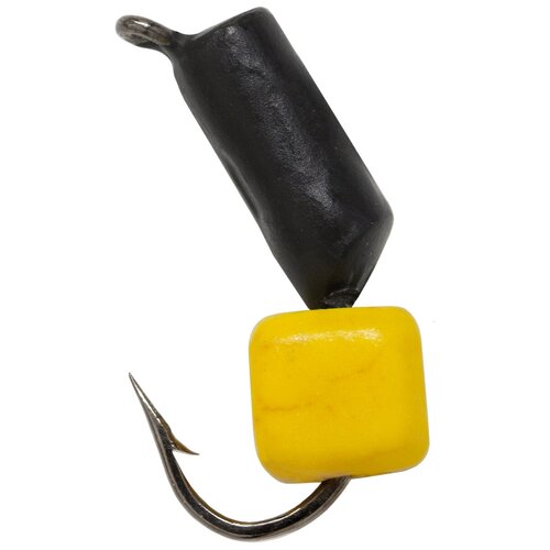 Мормышка Condor Столбик с Сырным кубиком, черный, 1,5 мм 15 шт