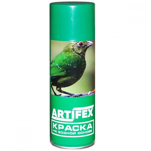 Аэрозольная краска Artifex, зеленая RAL 6018, 100 мл / Краска в баллончике для дисков быстросохнущая