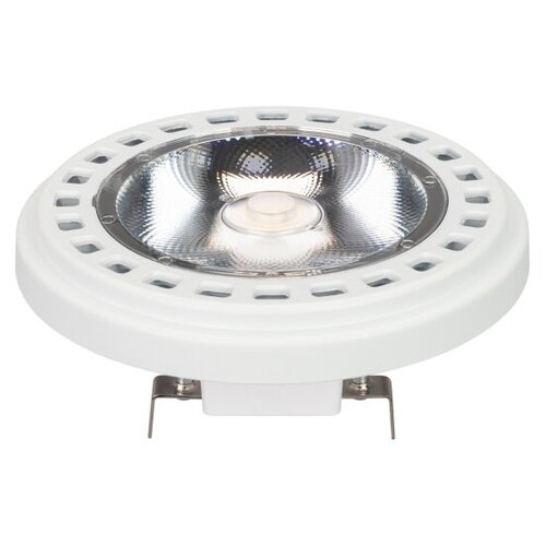 Лампа AR111-UNIT-G53-15W- Warm3000 (WH, 24 deg, 12V) (Arlight, Металл) Arlight 025640 клипса для гибкого неона 8х16мм набор 20штук