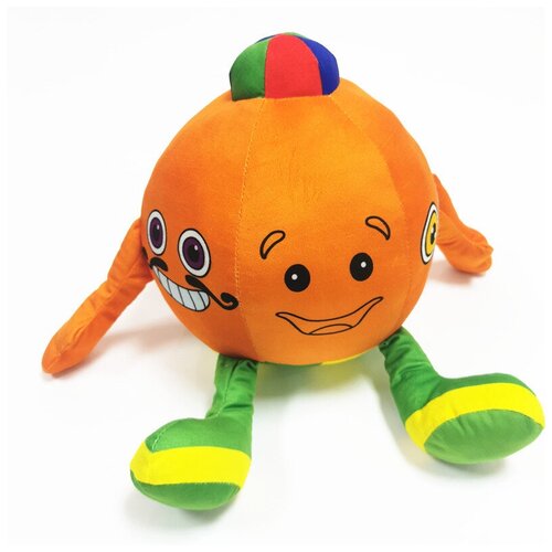 Мягкая игрушка тыква. меняющая лицо из Поппи Плейтайм / Хагги Вагги / Хаги Ваги, 40 см, оранжевый