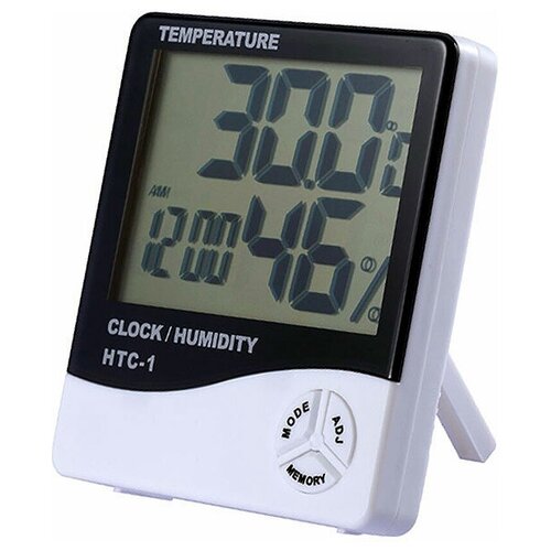 Термометр-гигрометр электронный, HTC-1, ЖК дисплей без выносного датчика