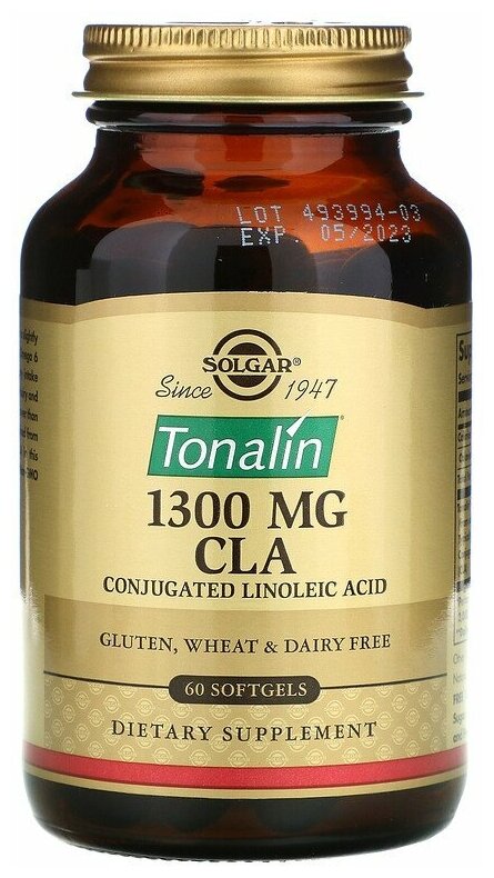 Solgar Tonalin CLA 1300 mg 60 капсул