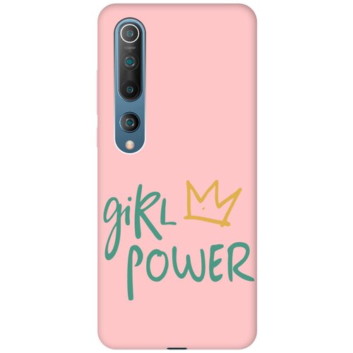 Силиконовый чехол на Xiaomi Mi 10, Сяоми Ми 10 Silky Touch Premium с принтом Girl Power! розовый силиконовый чехол на xiaomi mi 10 сяоми ми 10 silky touch premium с принтом lazy cat красный