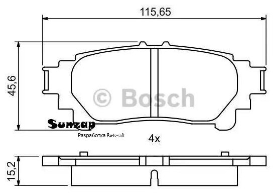 BOSCH 0986494873 К-т дисков. тормоз. колодок