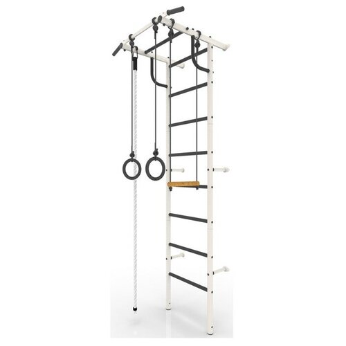 Детский спортивный комплекс «Роки-1», ПВХ, 650 × 870 × 2300 мм, цвет белый/чёрный