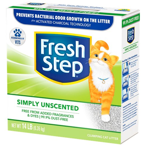 Комкующийся наполнитель Fresh Step Simply Unscented, 14л