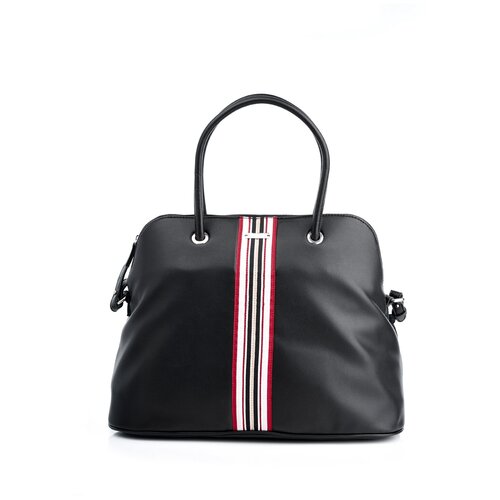 фото Сумка-шопер с декоративной контрастной лентой twinset