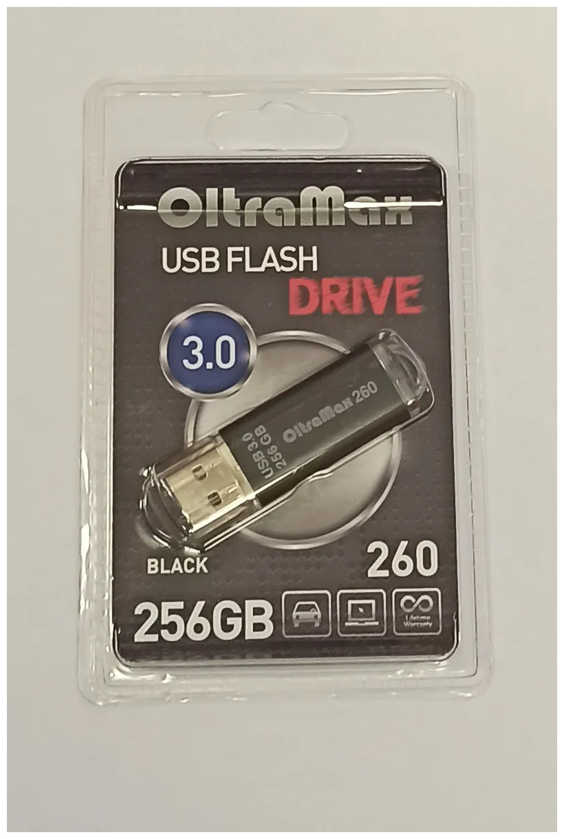 USB Флеш-накопитель OltraMax 260 256 ГБ, черный