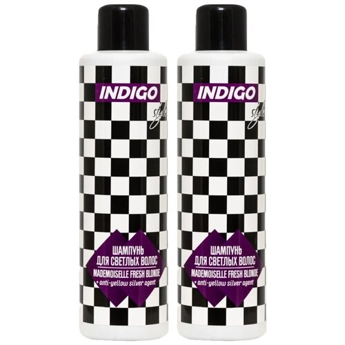Купить Indigo Style Шампунь для светлых волос с серебристым агентом против желтизны 1000 мл 2 шт