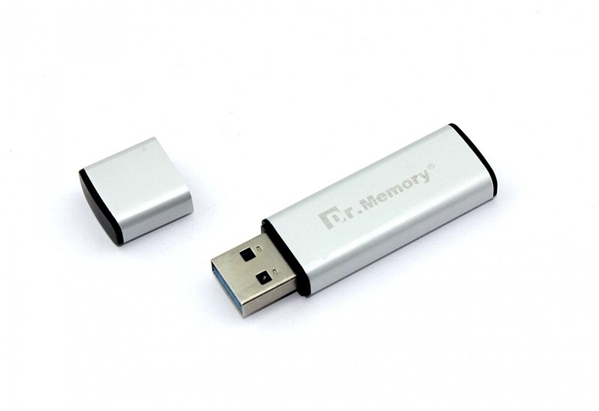 Флешка USB Dr. Memory 009 16GB, USB 3.0, серебристый