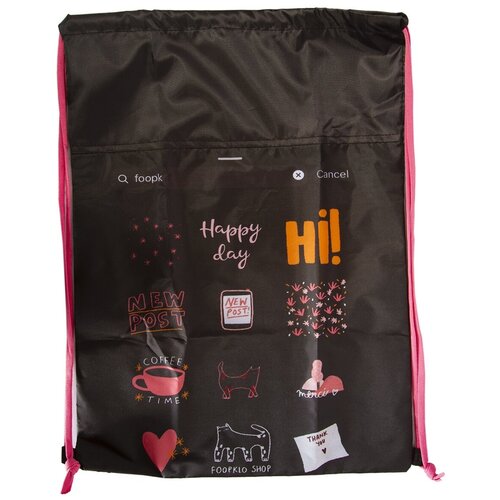 Мешок для обуви Лист-Арт 35 см х 47 см, 1 отделение 